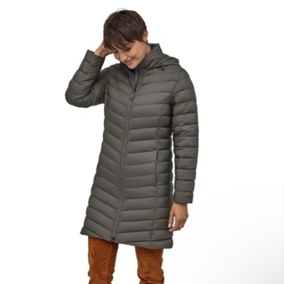 Patagonia silent down parka jacket in forge grey - Picture 1 of 6